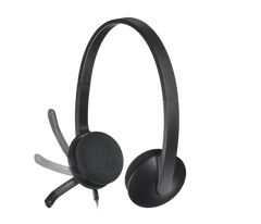 H340 USB Computer Headset - Black