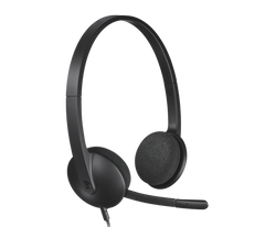 H340 USB Computer Headset - Black