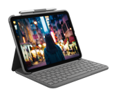 Slim Folio for iPad - Oxford Grey - English US (QWERTY)