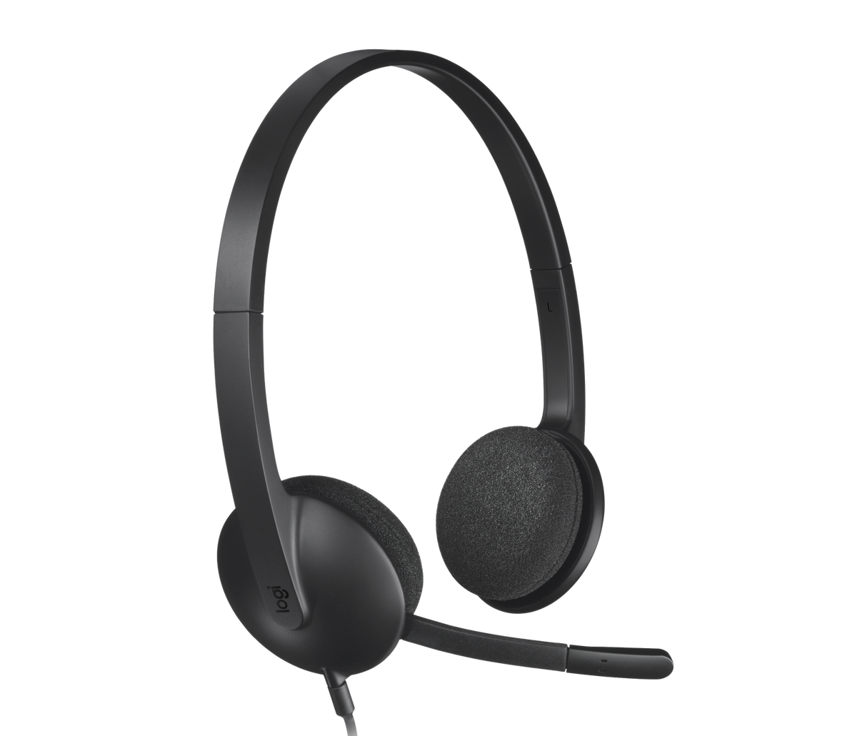H340 USB Computer Headset - Black
